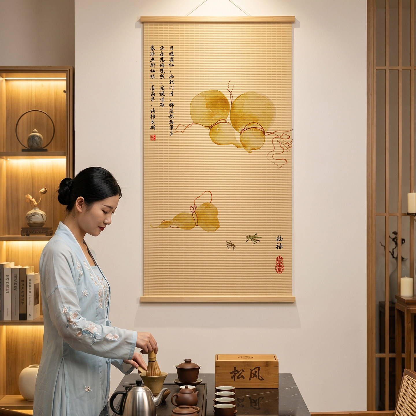 ภาพวาดเงาไม้ไผ่ ลมพัดผ่าน ภาพม - Wellness Resort Spa บทวิจารณ์และราคา